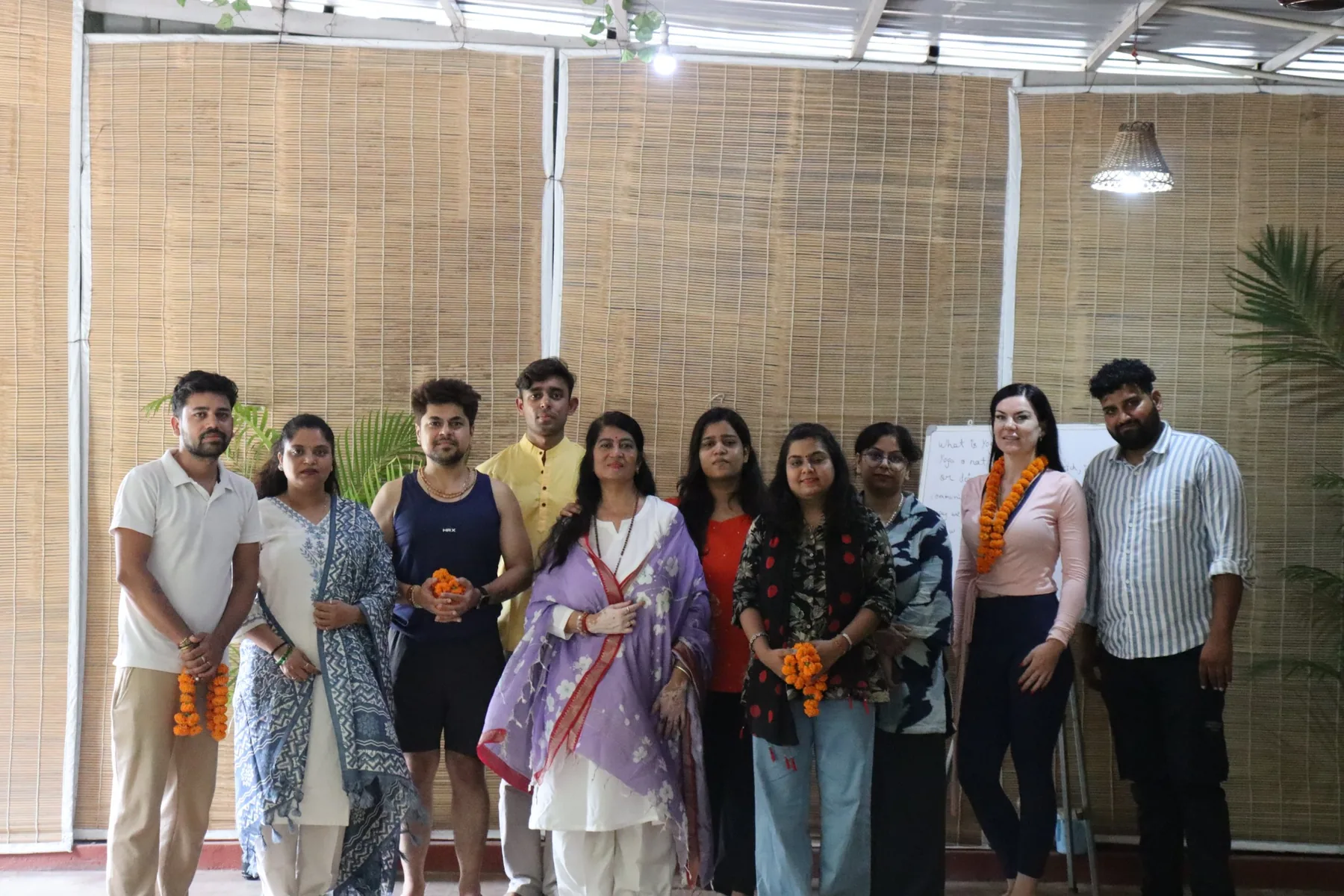 Rebirthing Breathwork training group at Samvedna in Rishikesh